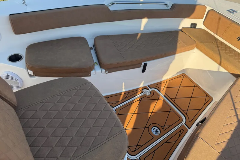 Slide: The Image of Stainless steel cup holder on 2024 Sea Pro 202 Center Console boat. - 47