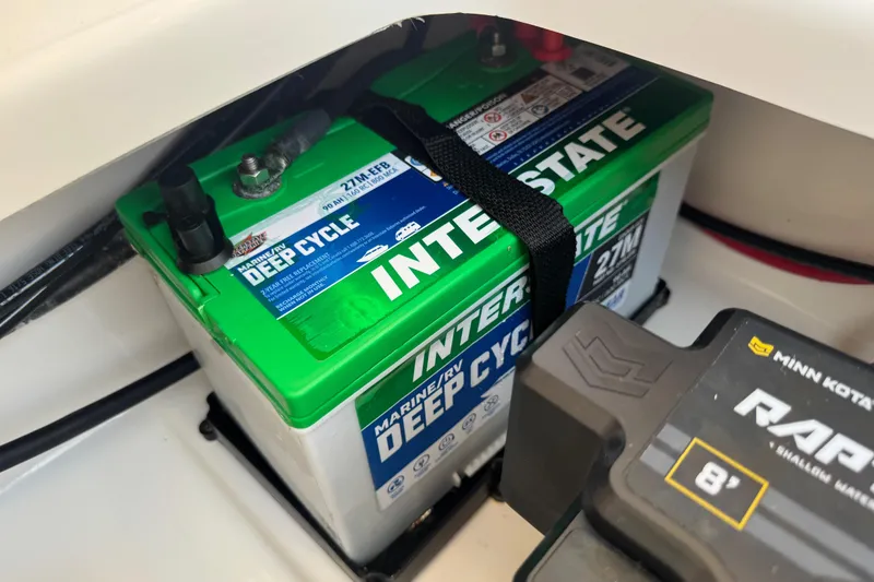 Slide: The Image of 2024 Sea Pro 202 Center Console with Interstate deep cycle marine battery. - 86