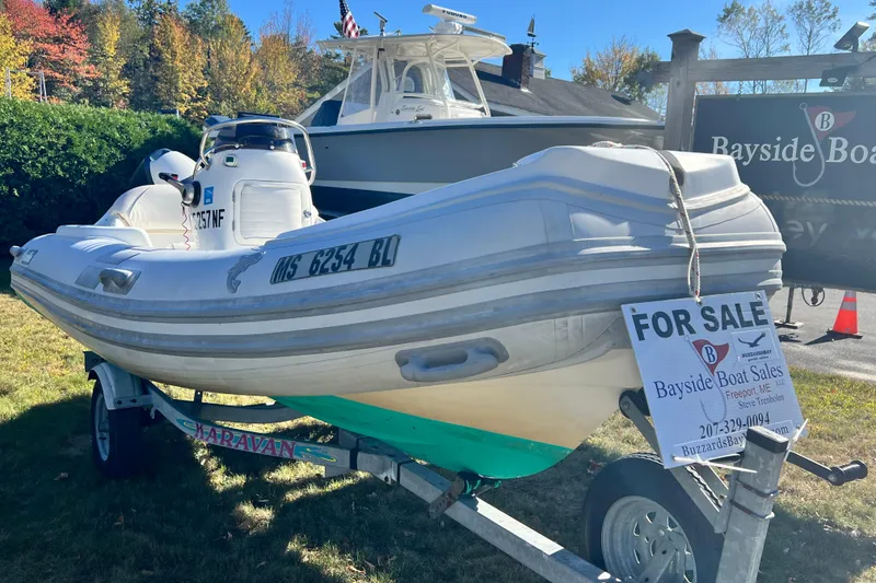 Slide: The Image of For sale: 2007 Caribe 16 inflatable boat on trailer at Bayside Boat Sales. - 4