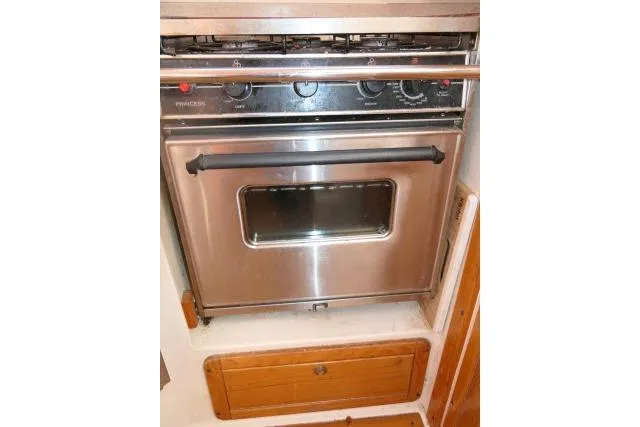 Slide: The Image of Stainless steel oven in 2008 Catalina 400 MK II yacht kitchen. - 17