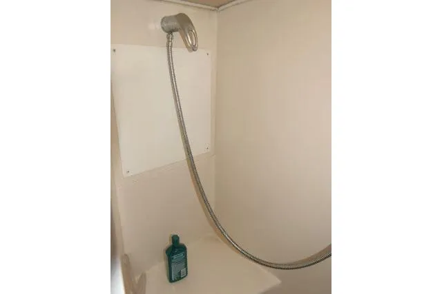 Slide: The Image of Shower area in 2008 Catalina 400 MK II yacht with handheld showerhead. - 41