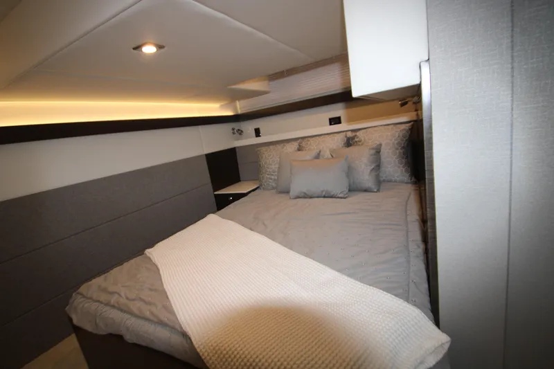 Slide: The Image of Luxurious bedroom interior of 2019 Cruisers Yachts 42 Cantius with modern design. - 34