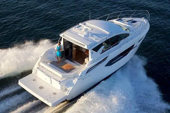 Slide: The Image of Manufacturer Provided Image: 2019 Cruisers Yachts 42 Cantius cruising on open water. - 112