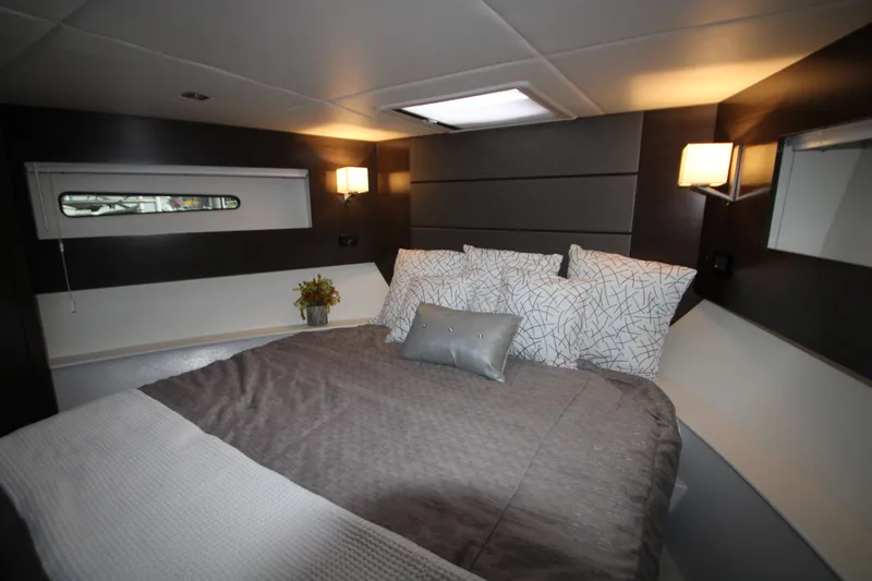 Slide: The Image of Luxurious bedroom interior of 2019 Cruisers Yachts 42 Cantius with modern decor. - 20