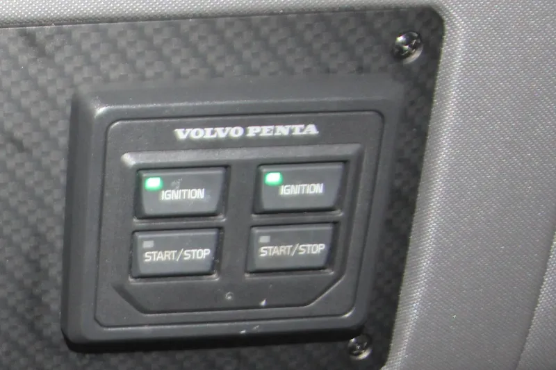 Slide: The Image of Control panel of 2019 Cruisers Yachts 42 Cantius with Volvo Penta ignition switches. - 69