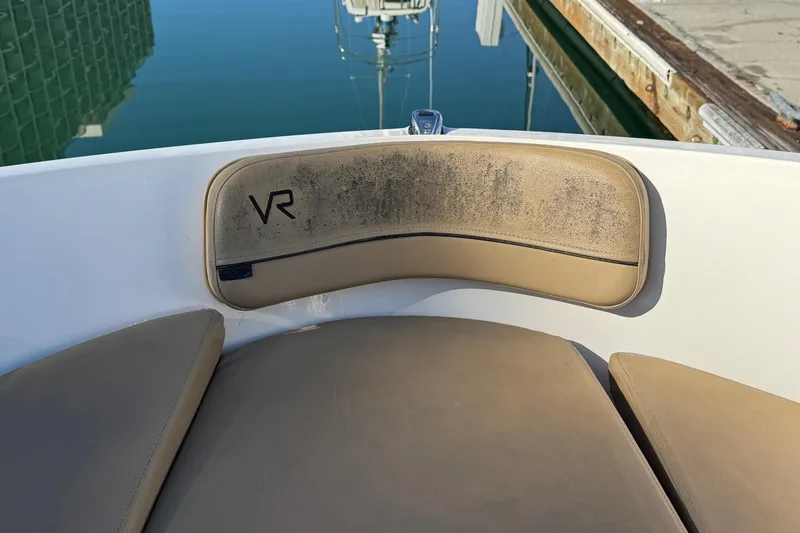 Slide: The Image of Close-up of 2022 Bayliner VR6 Bowrider OB tachometer showing 12.6 volts and 982 hours. - 39