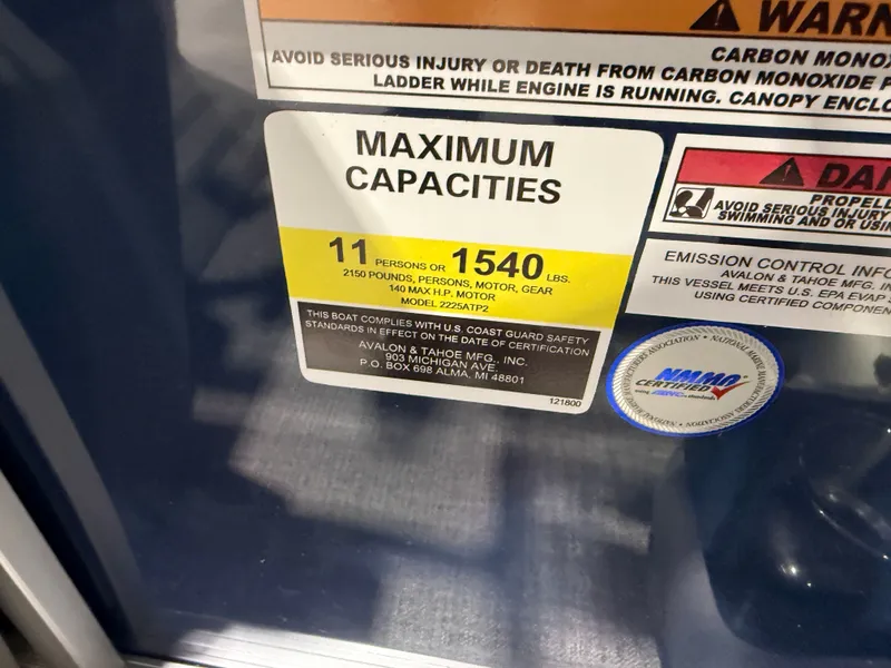 Slide: The Image of Tahoe Sport Fish & Cruise 23E80 Pontoon $33995 2026 - 16