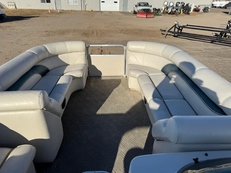 Slide: The Image of Premier 230 Grand Majestic Tri-toon Pontoon & 200HP Honda 4-Stroke EFI 2003 - 3