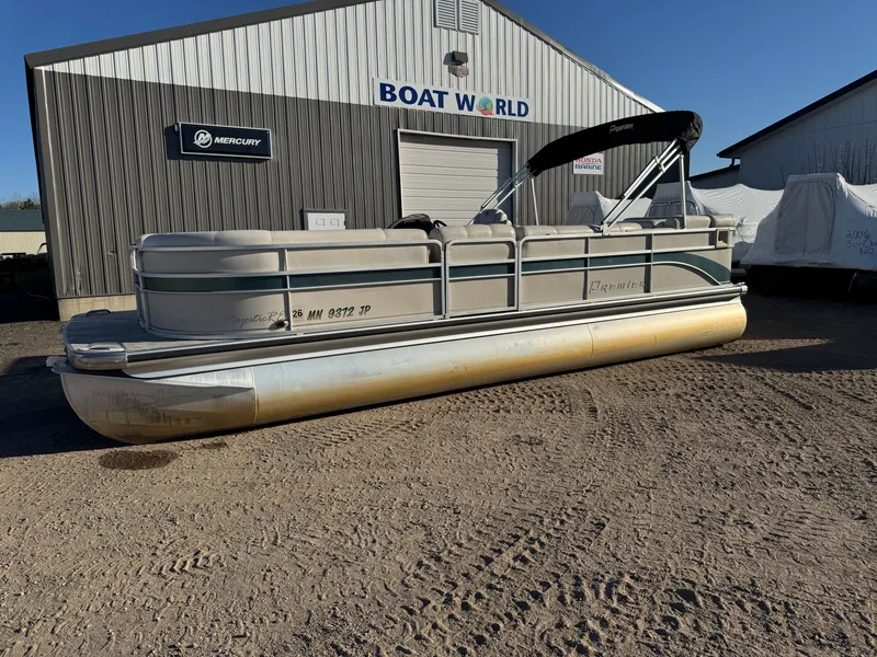 Slide: The Image of Premier 230 Grand Majestic Tri-toon Pontoon & 200HP Honda 4-Stroke EFI 2003 - 63