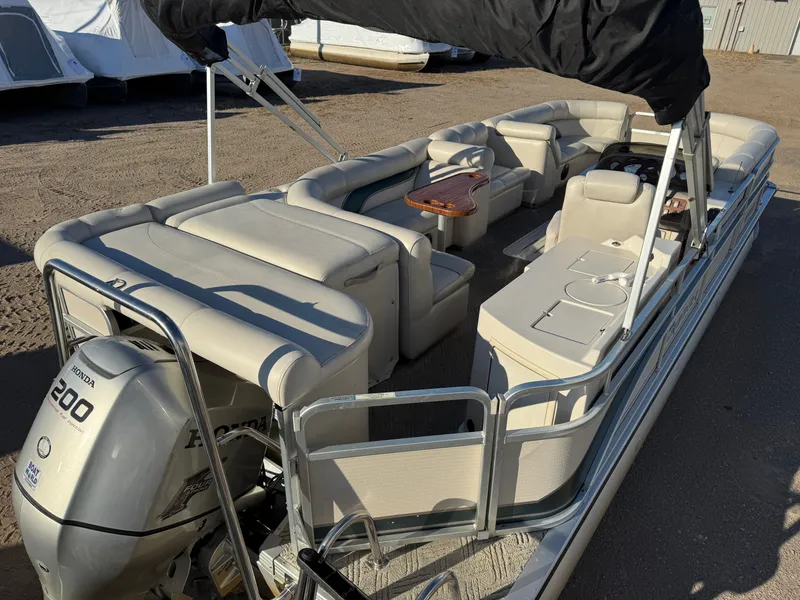 Slide: The Image of Premier 230 Grand Majestic Tri-toon Pontoon & 200HP Honda 4-Stroke EFI 2003 - 7