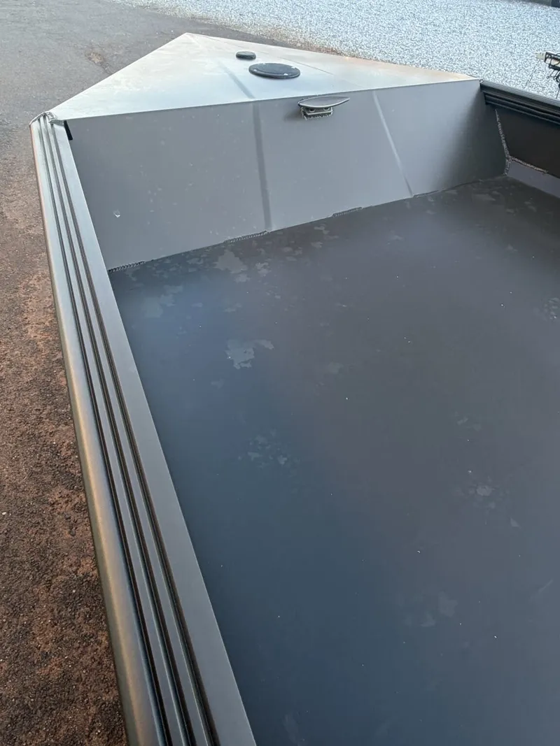 Slide: The Image of Edge Duck Boats Sportsman Series 656, 2026, gray boat deck. - 11