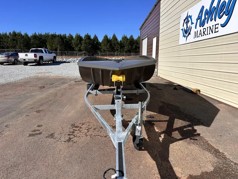 Slide: The Image of Edge Duck Boats Sportsman Series 656 on trailer at Ashley Marine. - 3