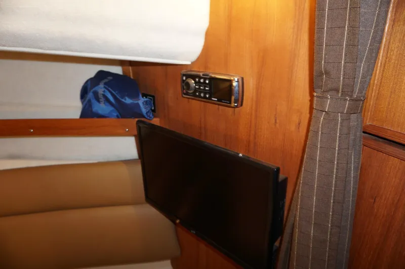 Slide: The Image of Interior of 2013 Ranger Tugs S-31 with TV and audio system. - 17