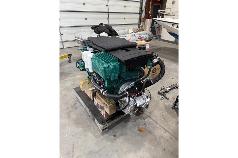 Slide: The Image of Engine removed for service work and new engine mounts etc. - 68