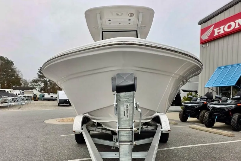Slide: The Image of 2026 Sea Fox 231 Bay Fox boat on trailer at dealership. - 20