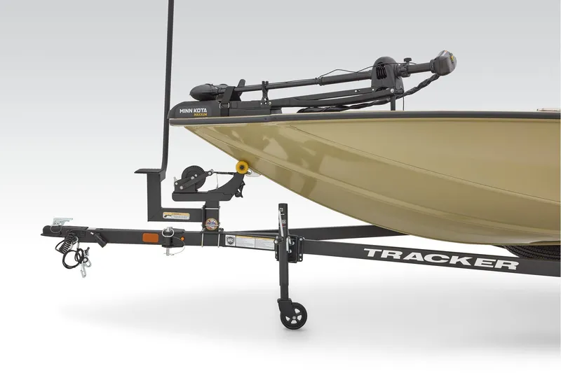 Slide: The Image of 2026 Tracker Pro Team 175 boat interior with open storage compartment. - 12