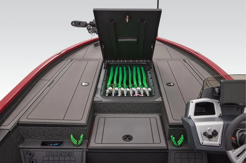 Slide: The Image of 2026 Tracker Savage 215 boat component with Atlas hydraulic system. - 16