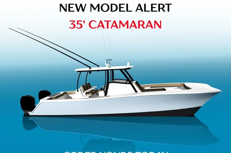 The Image of 2026 Front Runner 35 CAT catamaran, sleek design, new model alert, order today. - 1