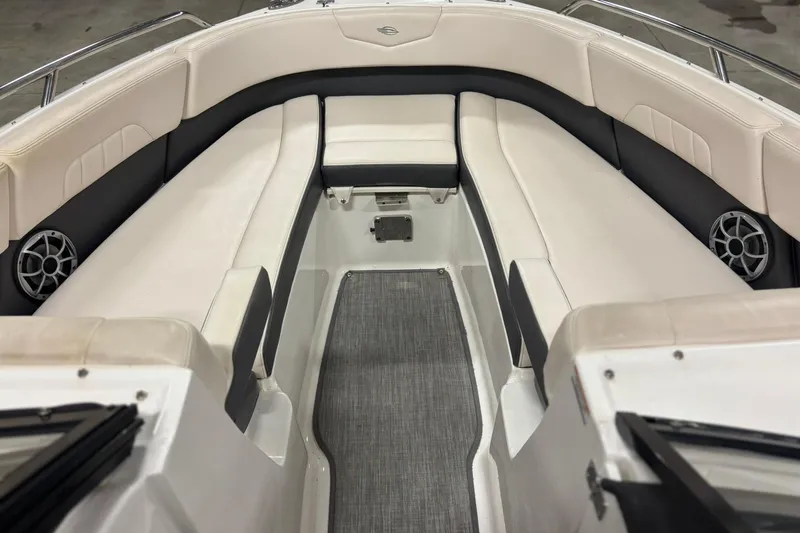 Slide: The Image of 2017 Chaparral 257 SSX boat interior with spacious seating and modern design. - 28
