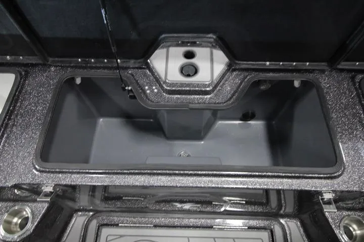 Slide: The Image of 2026 Yar-Craft 210 TFX boat storage compartment with sleek design and durable finish. - 12