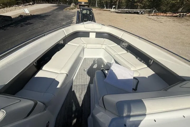 Slide: The Image of 2015 Formula 350 Crossover Bowrider with spacious seating and sleek design. - 20
