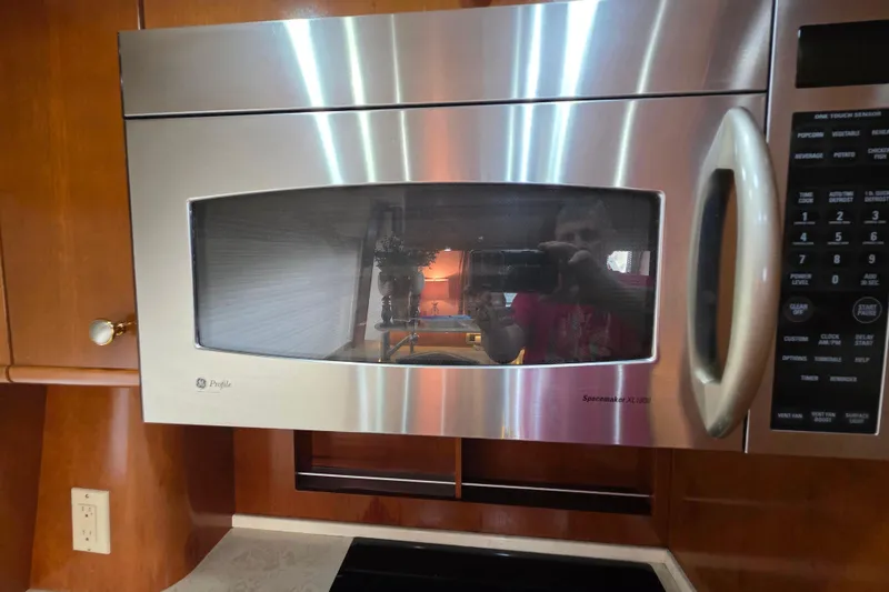 Slide: The Image of Built-in oven on 2005 Meridian 580 Pilothouse yacht with wooden flooring. - 63