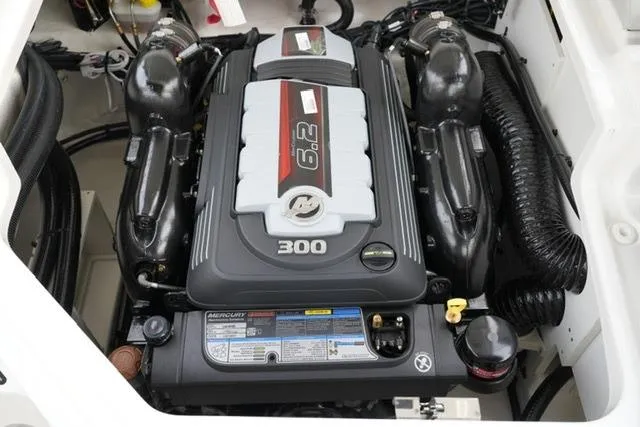 Slide: The Image of 2026 Sea Ray SDX 230 boat engine, featuring a powerful 6.2L 300 horsepower motor. - 20