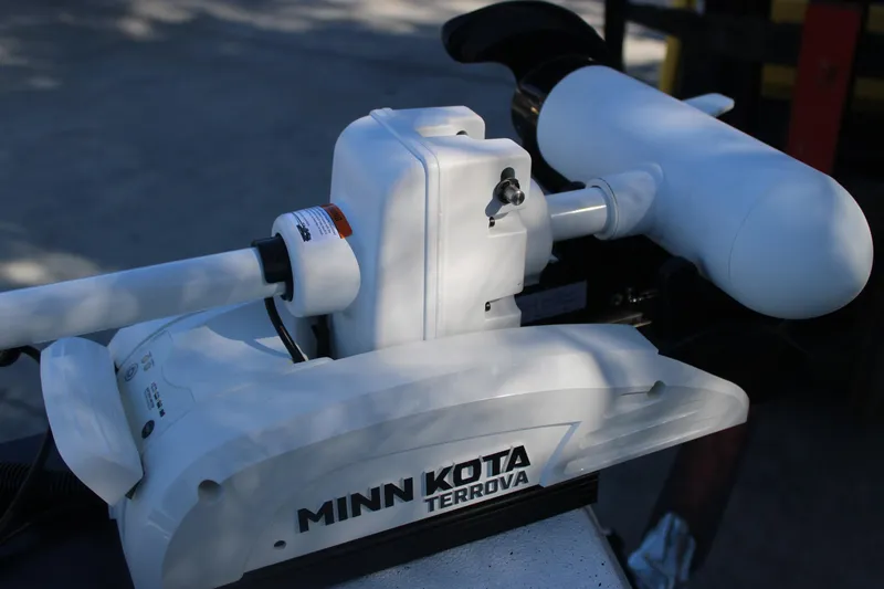 Slide: The Image of Minn Kota Terrova trolling motor on 2026 Xpress H20B Bay boat. - 21
