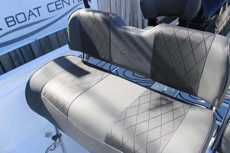 Slide: The Image of 2026 Xpress H20B Bay boat seat with diamond-stitched upholstery. - 8