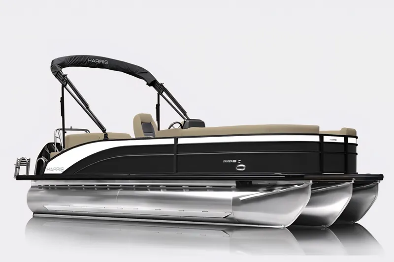 The Image of 2026 Harris Cruiser 210 pontoon boat with sleek design and modern features. - 0