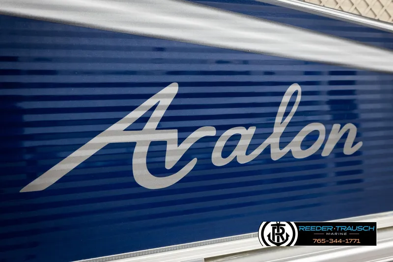 Slide: The Image of Blue Avalon VEN FNC 2020 boat with Reeder-Trausch Marine branding. - 58