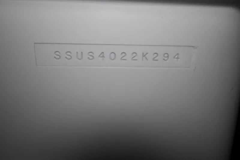 Slide: The Image of Hull identification number on 1994 Tiara Yachts 4300 Open. - 55