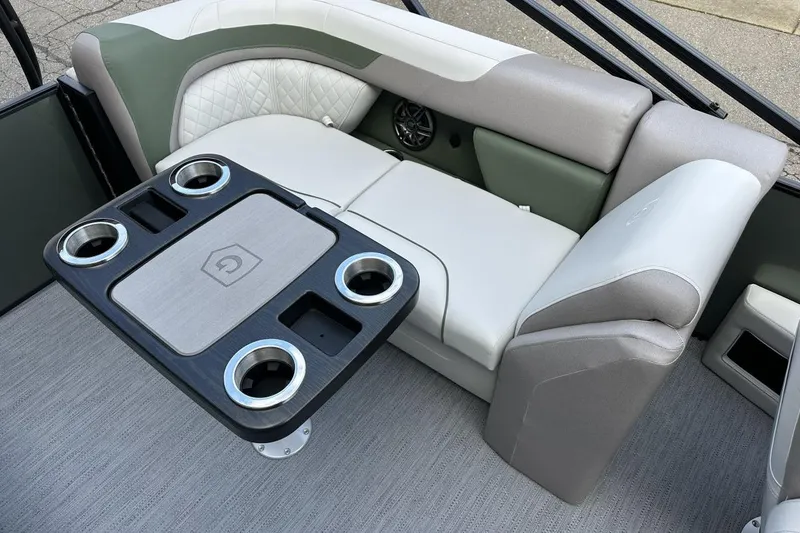 Slide: The Image of Luxurious seating area on 2026 Godfrey Sweetwater 2286 SBC pontoon boat. - 12