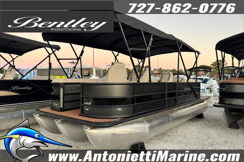 The Image of 2026 Bentley Pontoons Legacy 223 DL Navigator displayed at Antonietti Marine. - 1