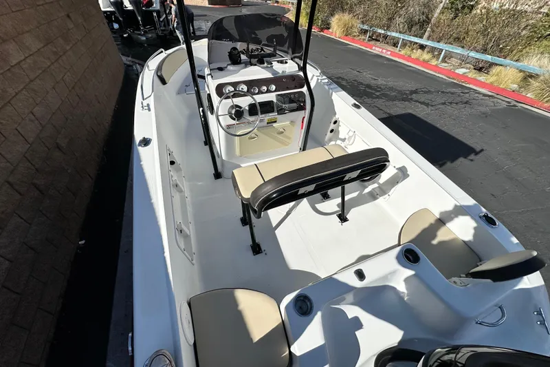 Slide: The Image of Open storage compartment on a 2021 Key Largo 1801 boat. - 12