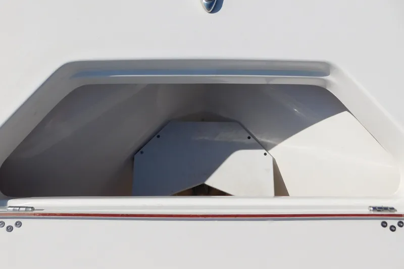 Slide: The Image of Storage compartment of 2021 Sea Pro 219 Center Console boat, open and empty. - 38