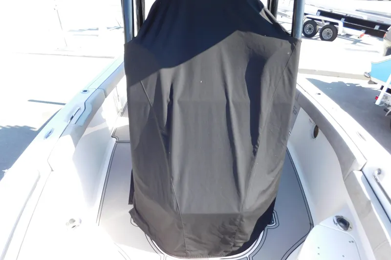Slide: The Image of 2021 Sea Pro 219 Center Console boat interior with covered console. - 46