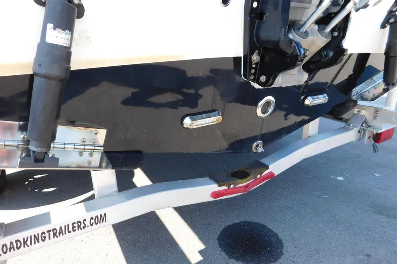 Slide: The Image of 2021 Sea Pro 219 Center Console boat on trailer, rear view. - 6