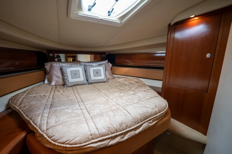 Slide: The Image of Luxurious bathroom in 2005 Sea Ray 500 Sundancer yacht with modern fixtures. - 40