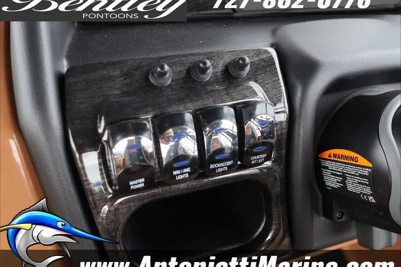 Slide: The Image of Control panel of 2026 Bentley Pontoons Elite 223 Swingback Dual Capt. - 20