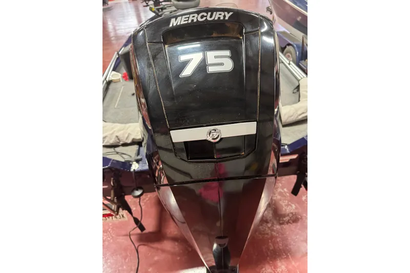 Slide: The Image of 2021 Bass Tracker Pro Team 175 with Mercury 75 outboard motor. - 5