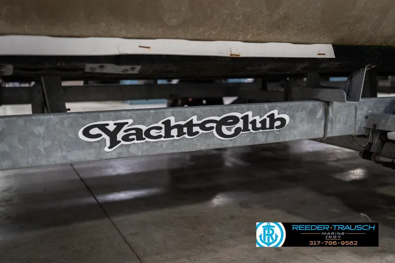 Slide: The Image of Trailer with "Yacht Club" logo under Crest SLRC 220, 2021 model. - 62