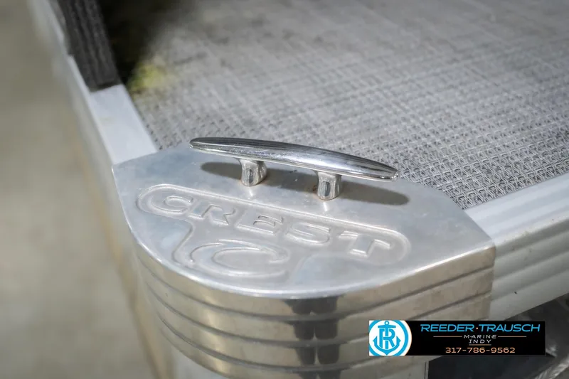 Slide: The Image of Crest SLRC 220 boat cleat, 2021 model, with Reeder Trausch Marine logo. - 63
