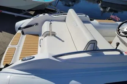 Slide: The Image of 2026 AB Inflatables ABJET 430XP boat with sleek seating and modern design. - 9