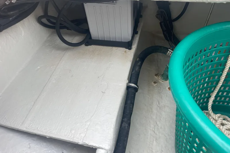 Slide: The Image of Interior view of 2023 Grady-White Freedom 285 boat with storage and equipment. - 70