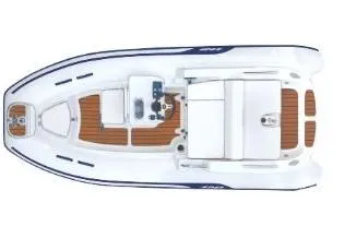 The Image of Aerial view of AB Inflatables ABJET 390XP 2026 boat. - 0
