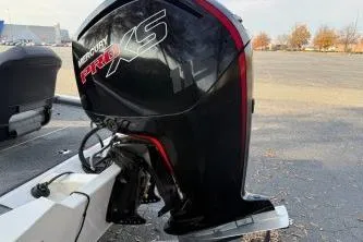 Slide: The Image of 2021 Tracker Pro Team 190 TX Tournament Edition with Mercury Pro XS engine. - 2