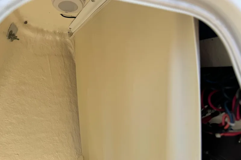 Slide: The Image of Interior view of a 2019 Key West 230 Bay Reef boat compartment. - 124