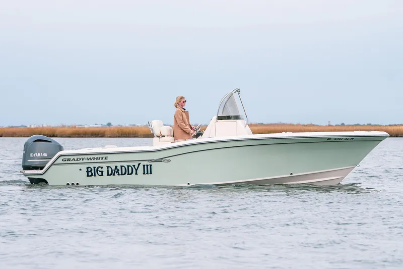 The Image of 2018 Grady-White Fisherman 236 boat on water, side view, with Yamaha engine. - 0