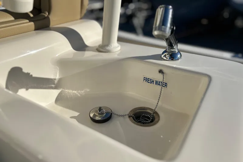 Slide: The Image of Freshwater sink on 2017 Key West Billistic 281 Center Console boat. - 20